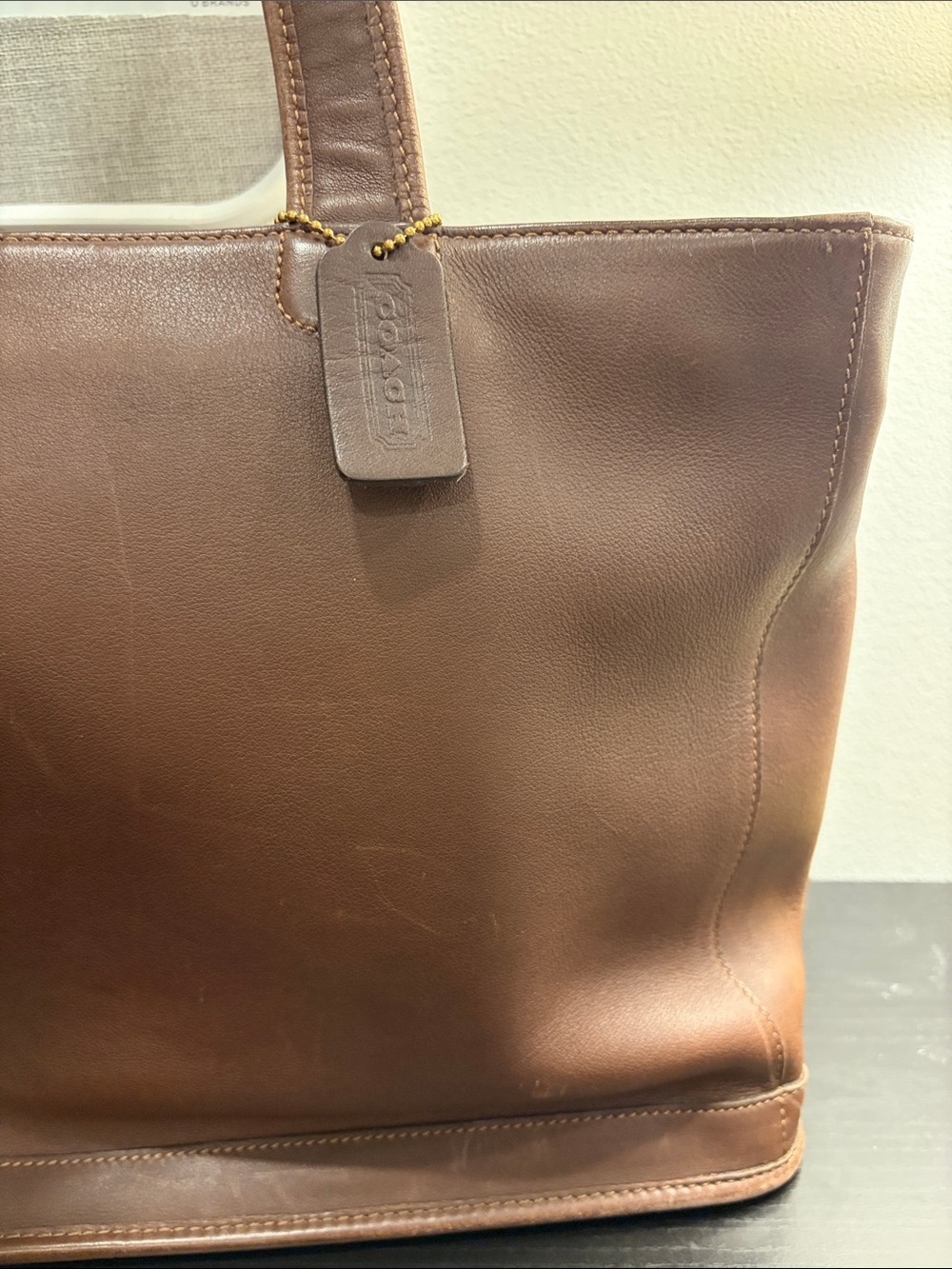 Coach Vintage Brown Leather Tote - Picture 5 of 13